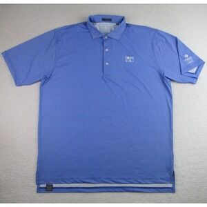 Turtleson Polo Shirt Mens XL‎ Blue Zurich Classic Golf Fore Kids Performance